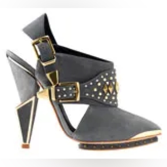 Unique Top Shop rock and roll sling back heel size 38 (7.5) - Picture 2 of 9